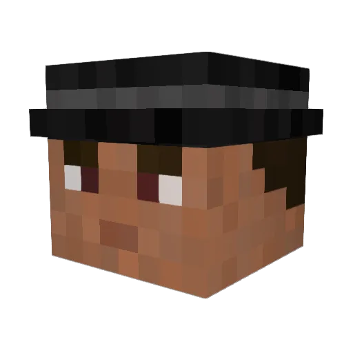 GabryLEL Minecraft avatar head, 3D render