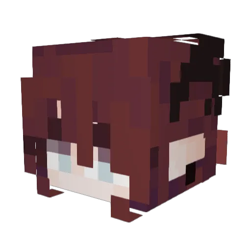 Gabrydebil Minecraft avatar head, 3D render
