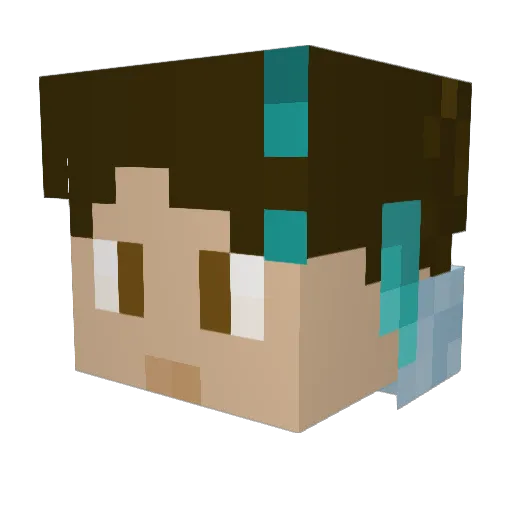 GabryellQt Minecraft avatar head, 3D render