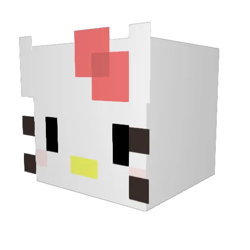 Gabrysia_ Minecraft avatar head, 3D render