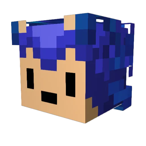 Gabs112_ Minecraft avatar head, 3D render