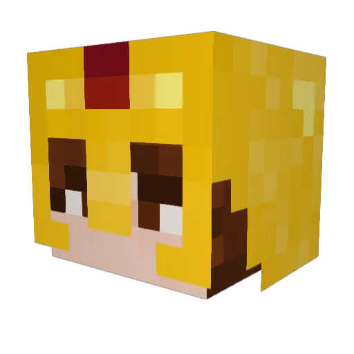 Gabs3030 Minecraft avatar head, 3D render