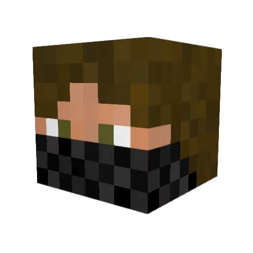Gabs855 Minecraft avatar head, 3D render