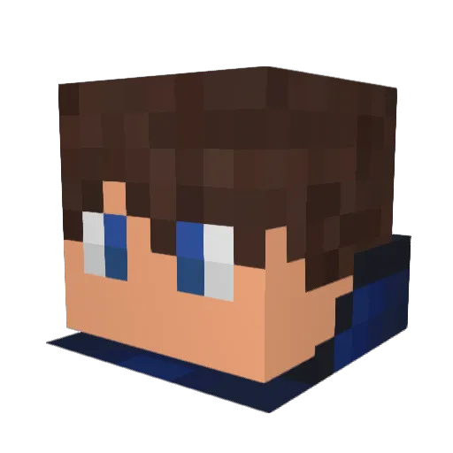 GabsPrianti Minecraft avatar head, 3D render