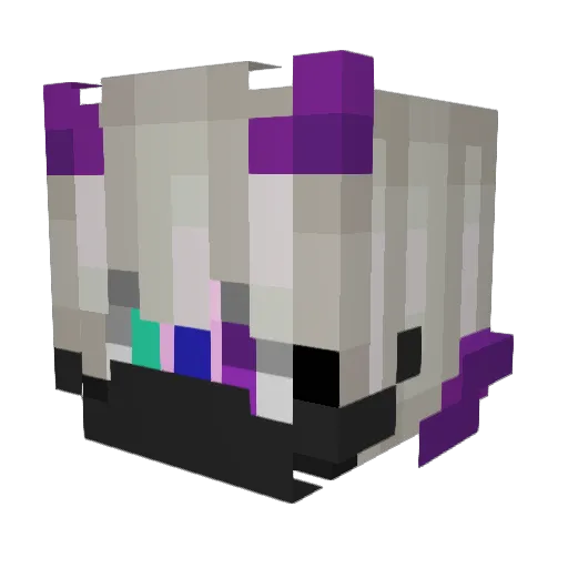 GabsiGHG Minecraft avatar head, 3D render