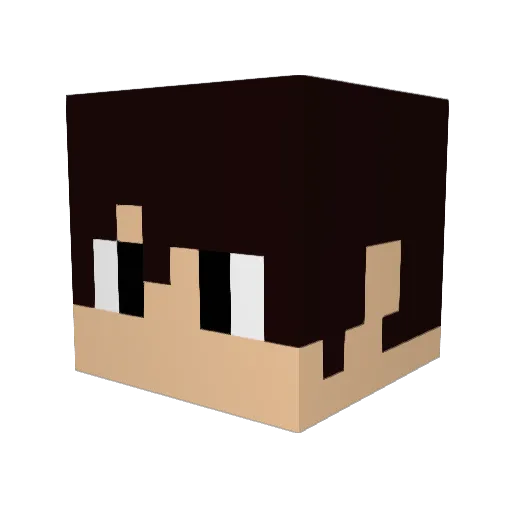 Gabszel Minecraft avatar head, 3D render