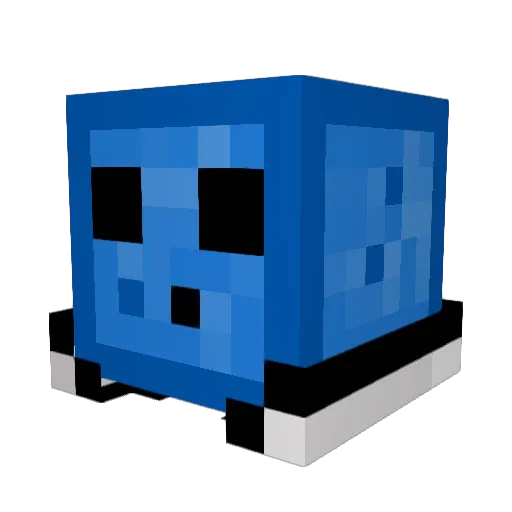 Gabuable Minecraft avatar head, 3D render