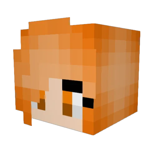 Gabusya2015 Minecraft avatar head, 3D render