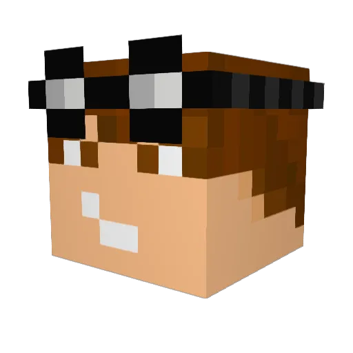 Gaby2457 Minecraft avatar head, 3D render
