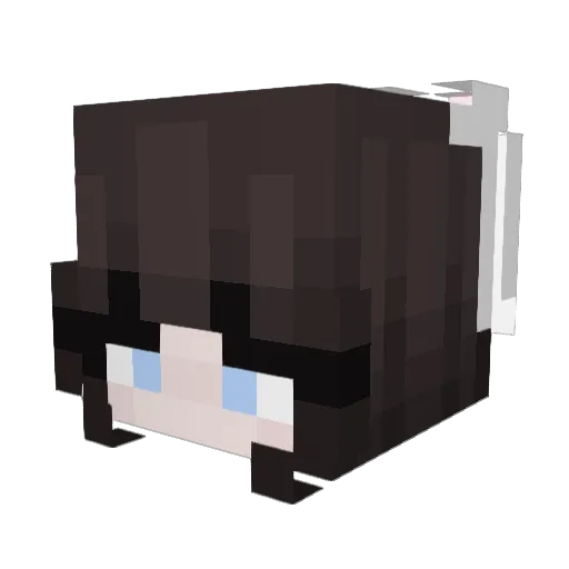 Gaby3303 Minecraft avatar head, 3D render