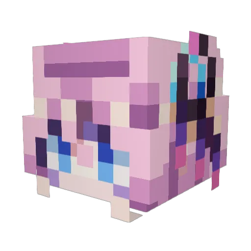 Gaby440 Minecraft avatar head, 3D render