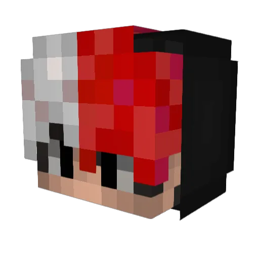 Gaby881 Minecraft avatar head, 3D render
