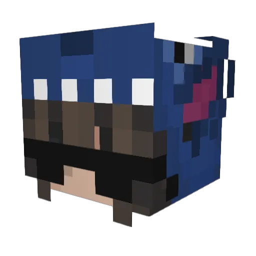 GabyB_11 Minecraft avatar head, 3D render