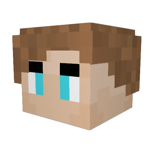 GabyChan12 Minecraft avatar head, 3D render