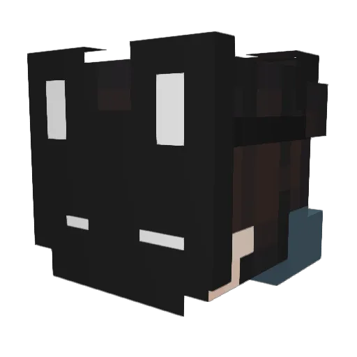 GabyCraftX_X Minecraft avatar head, 3D render