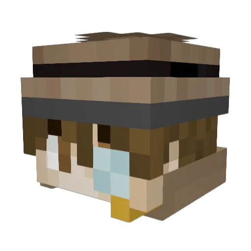 GabyKVMI Minecraft avatar head, 3D render
