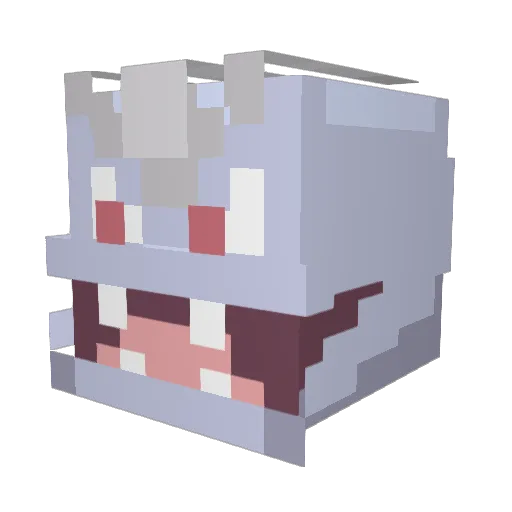 GabyLaRef Minecraft avatar head, 3D render