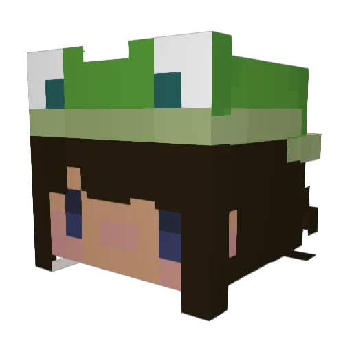GabyThePlushie Minecraft avatar head, 3D render