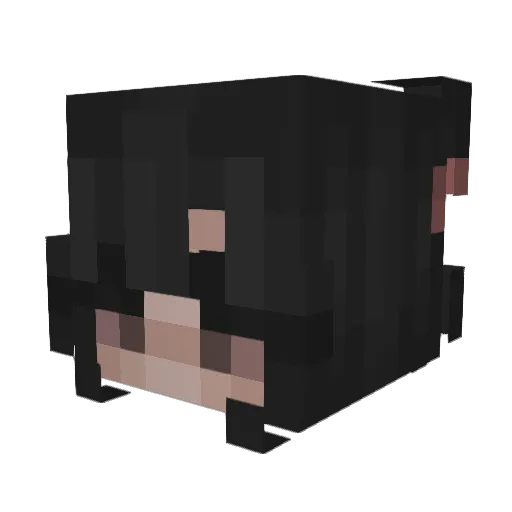 GabyZA Minecraft avatar head, 3D render