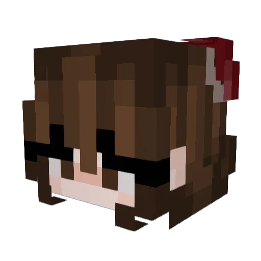 Gabz20 Minecraft avatar head, 3D render