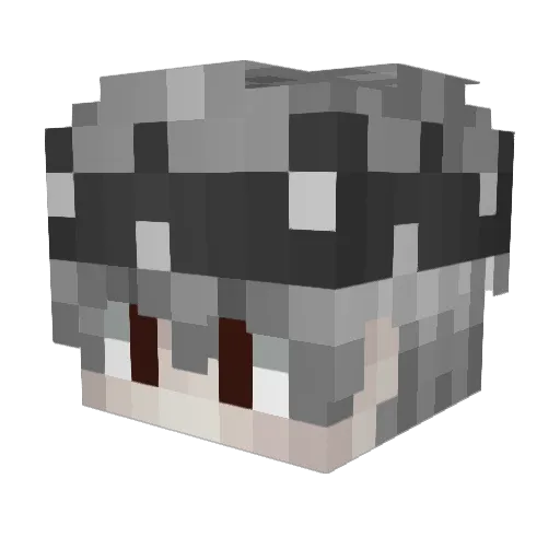 Gabz_01 Minecraft avatar head, 3D render