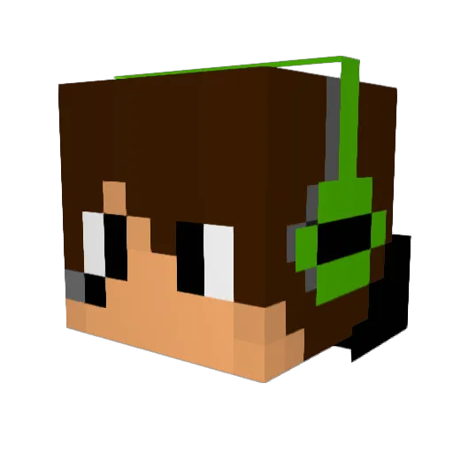 Gacek2009 Minecraft avatar head, 3D render