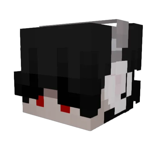 GachaAlphaKing Minecraft avatar head, 3D render