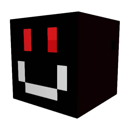 GachiMuchiClab Minecraft avatar head, 3D render