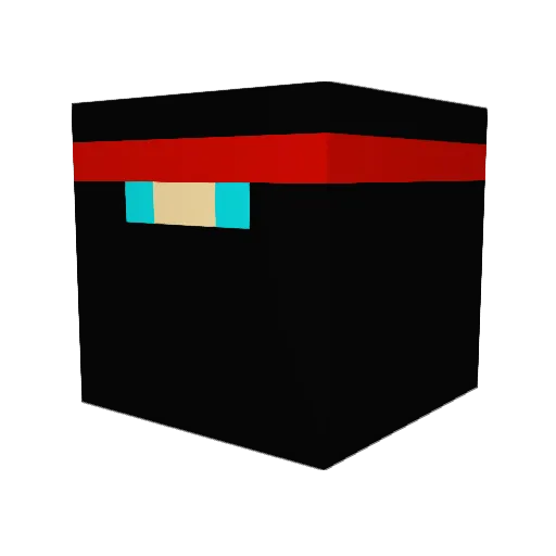GaciorxD Minecraft avatar head, 3D render