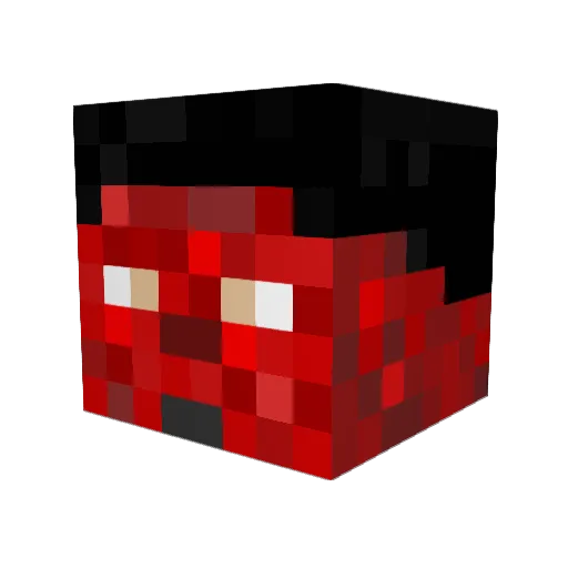 Gacode Minecraft avatar head, 3D render