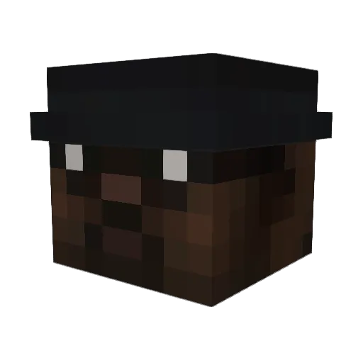 Gacox1 Minecraft avatar head, 3D render