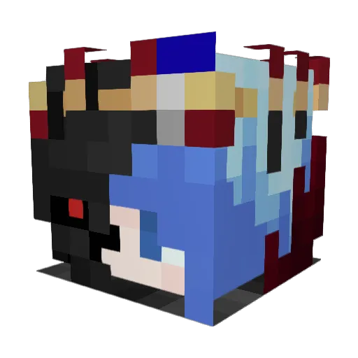 Gaddzy Minecraft avatar head, 3D render