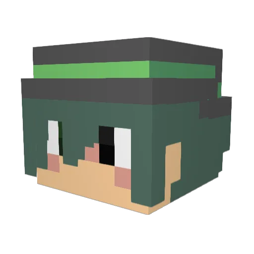 GadeGuy Minecraft avatar head, 3D render