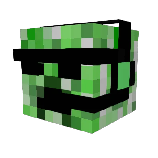GadgetGlore Minecraft avatar head, 3D render
