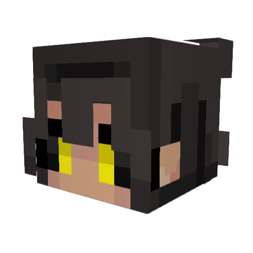 Gado2 Minecraft avatar head, 3D render
