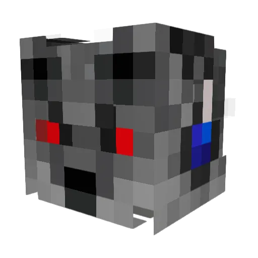 GadoHalfmoon Minecraft avatar head, 3D render