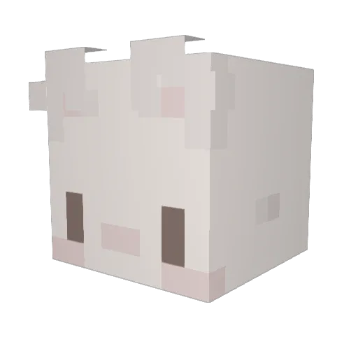 Gadongas Minecraft avatar head, 3D render