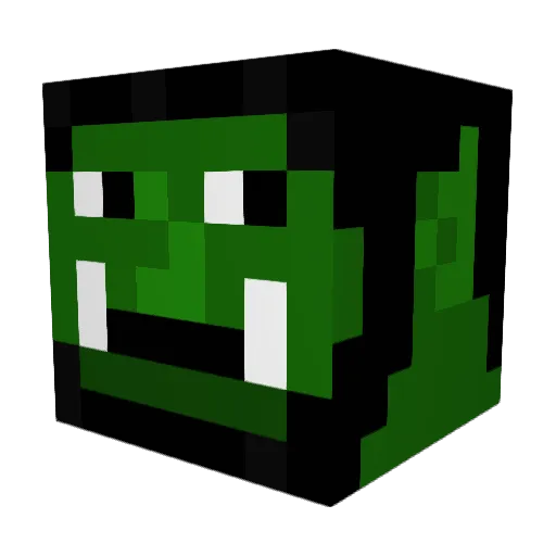 GaduBear Minecraft avatar head, 3D render