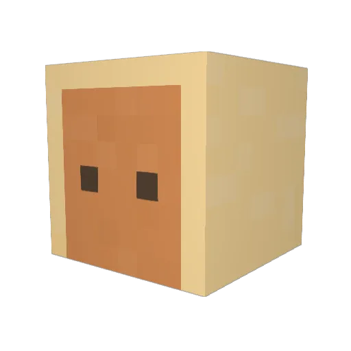 Gae_Ik Minecraft avatar head, 3D render