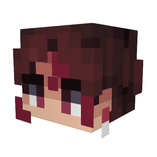 Gael_G1 Minecraft avatar head, 3D render