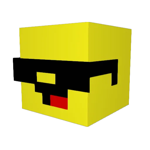 Gael_OM Minecraft avatar head, 3D render