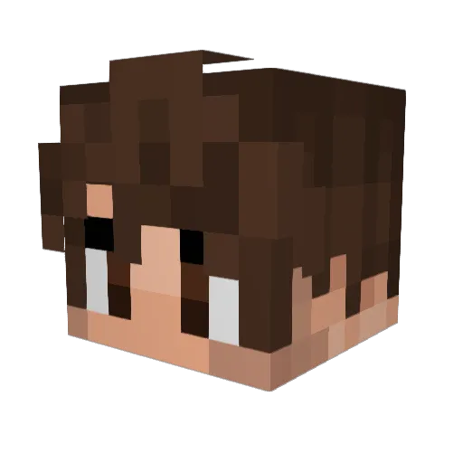 Gaelazo Minecraft avatar head, 3D render