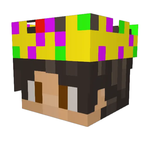 Gaelcp Minecraft avatar head, 3D render