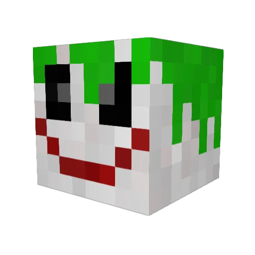 Gaelf Minecraft avatar head, 3D render