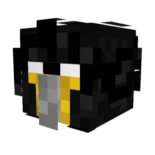 Gaelo09 Minecraft avatar head, 3D render