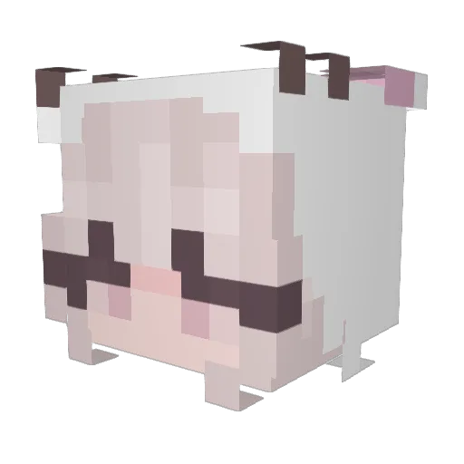 Gaelrin Minecraft avatar head, 3D render