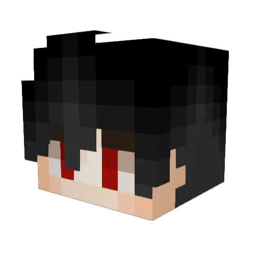 Gaemeu_ Minecraft avatar head, 3D render