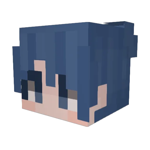 GaengRG Minecraft avatar head, 3D render