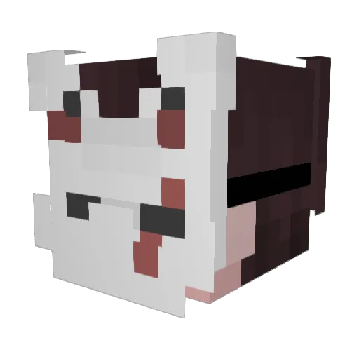 Gaerred Minecraft avatar head, 3D render
