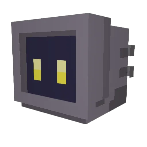 Gaerrot Minecraft avatar head, 3D render